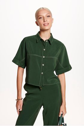 BLUSA MANGA MORCEGO - VERDE